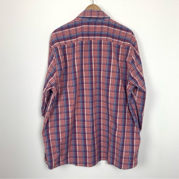 Vintage Y2K Wrangler Jeans Co. Plaid Western Button Up Shirt - Picture 7 of 8